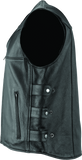 Kuryakyn Leather By River Road Plains Leather Vest Black - Small
