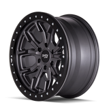 Dirty Life 9303 DT-1 17x9/5x127 BP/-38mm Offset/78.1mm Hub Matte Gunmetal Wheel - Beadlock