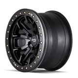 Dirty Life 9303 DT-1 17x9 / 5x139.7 BP / -38mm Offset / 108mm Hub Matte Black Wheel - Beadlock
