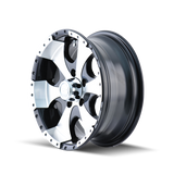 ION Type 136 14x6 / 5x114.3 BP / 0mm Offset / 83.82mm Hub Black/Machined Wheel