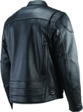 River Road Race Leather Jacket Black - Small