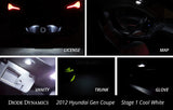 Diode Dynamics 10-16 Hyundai Genesis Coupe Interior Kit Stage 1 - Red