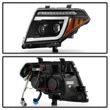 Spyder Apex 05-08 Nissan Frontier High-Power LED Module Headlights - Black (PRO-YD-NF05AP-SEQGR-BK)