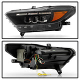Spyder 15-17 Ford Mustang LED Headlights - Black (PRO-YD-FM15AP-GRSB-SET-BK)