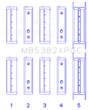 King Subaru EJ20/EJ22/EJ25 Including Turbo pMaxKote Performance Main Bearing Set - Size +.026mm