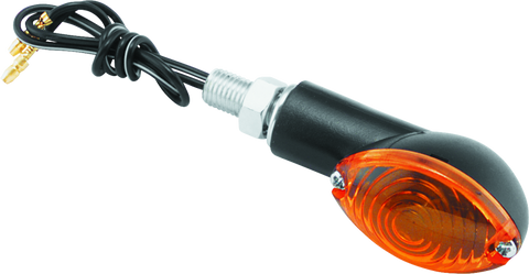 BikeMaster Ministalk Marker Light Oval - Black/Amber