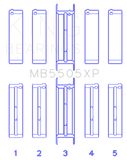 King Engine Bearings Ford V8 351ci 5.8L / 400ci 6.6L 16V (Size .001) Main Bearing Set
