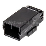 NAMZ AMP Multilock 3-Position Male Wire Cap Housing (HD 73103-96BK)