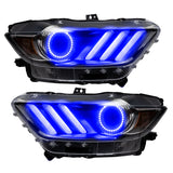 Oracle 15-17 Ford Mustang V6/GT/Shelby DRL  w/ Halo Kit - ColorSHIFT w/ BC1 Controller