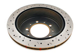 DBA 07+ Toyota Land Cruiser 200 Series Rear Drilled and Slotted 4000 Series Rotor