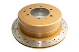 DBA 96-97 Lexus LX450 / 8/92+ Toyota Landcruiser Rear Drilled & Slotted Street Series Rotor