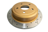 DBA 07-16 Jeep JK Wrangler & Rubicon w/HD Brakes Street Series Rear Cross Drilled & Slotted Rotor