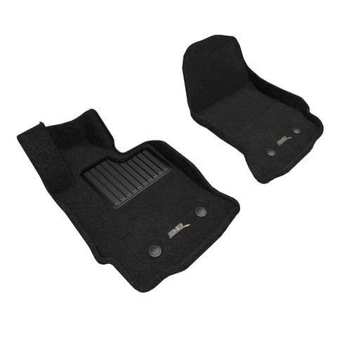 3D MAXpider 14-19 Chevrolet Corvette C7 Elegant Floor Mat Full Set (2pc) - Black