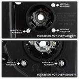 Spyder Chevy Silverado 1500 03-06 Projector LED Halo LED Amber Reflector Blk PRO-YD-CS03-AM-BK