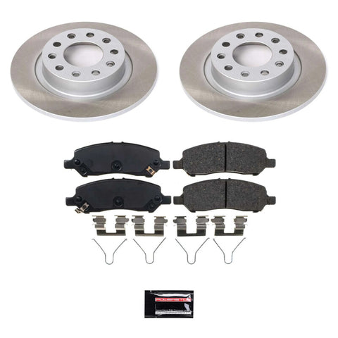 Power Stop 13-16 Dodge Dart Rear Semi-Coated Rotor Kit