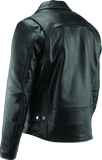 River Road Ironclad Classic Leather Jacket Black - Small