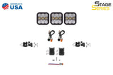 Diode Dynamics SS5 Pro Universal CrossLink 3-Pod Lightbar - Yellow Combo