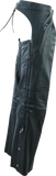 River Road Longhaul Leather Chaps Black - Large