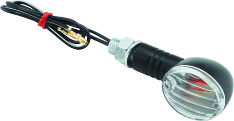 BikeMaster Ministalk Marker Light Round - Black/Clear