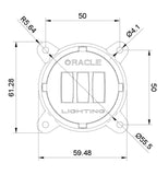 Oracle 60mm 15W Fog Beam LED Emitter - 3000K