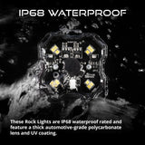 Diode Dynamics Stage Series SXS Rock Light Installer Kit - White Diffused M8 (4-pack)