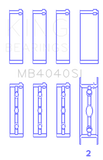 King Engine Bearings Chrysler 215 Ohv (Size +0.50mm) Main Bearing Set