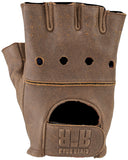 Kuryakyn Leather By River Road Buster Vintage Shorty Gloves Black - 3XL