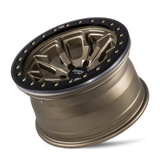 Dirty Life 9303 DT-1 17x9/8x165.1 BP/-12mm Offset/130.8mm Hub Satin Gold Wheel - Beadlock