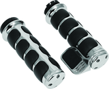 Kuryakyn ISO Grip With Throttle Boss Dual Cable Chrome