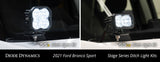 Diode Dynamics 2021 Ford Bronco Sport Stage Series 2in LED Ditch Light Kit- White Combo