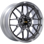 BBS RS-GT 19x8.5 5x112 ET30 Diamond Black Center Diamond Cut Lip Wheel - 82mm PFS Required
