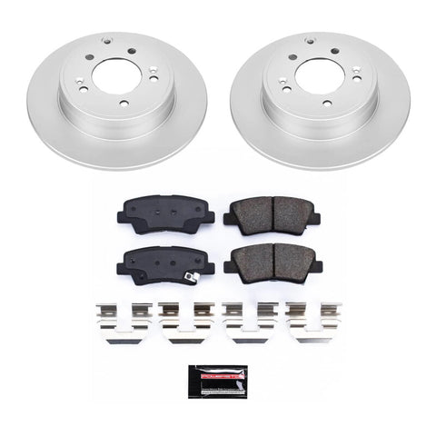 Power Stop 09-10 Hyundai Sonata Rear Z17 Coated Brake Kit