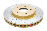 DBA 8/98+ Nissan Skyline R34 GTT Front Cross Drilled Slotted 4000 Series Rotor