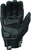 Speed and Strength Twist of Fate Leather Gloves Black/White - Small