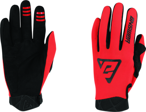 Answer Peak Glove Black/Red Youth - XS