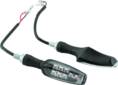 BikeMaster 8 Led Turn Signals Pair - Black