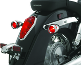 Kuryakyn Deep Dish Bezels With Red Lenses