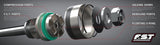 Progressive 18-24 Wrangler (JL) STR 46 Series 2.0 Smooth Body Rear Shocks (Pair) - 2.0-3.0in