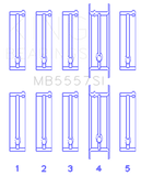 King Engine Bearings Chevrolet 121Ci/Ln2 134Ci (Size +0.25mm) Main Bearing Set