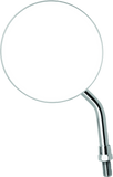 BikeMaster 4in Adjustable Round Mirror 10mm - Each - Chrome