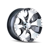 ION Type 136 14x6 / 5x114.3 BP / 0mm Offset / 83.82mm Hub Black/Machined Wheel