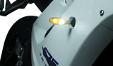 Kuryakyn Micro 1000 Clear Lens White/Amber Chrome