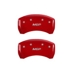 MGP 4 Caliper Covers Engraved Front & Rear MGP Red Finish Silver Characters 2019 Cadillac XT5