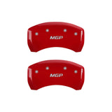 MGP 4 Caliper Covers Engraved Front & Rear MGP Red Finish Silver Characters 2019 Cadillac XT5