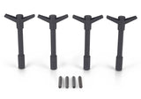 Ford Racing Black Crinkle Finish Valve Cover Hold Down Wing Nuts