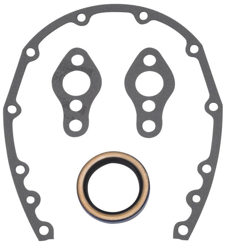 Edelbrock SBC Timing Cover Gasket And Oil Seal Kit