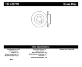 StopTech 03-05 350Z / 03-04 G35 / 03-05 G35X SportStop Slotted & Drilled Rear Right Rotor