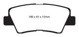 EBC 09-11 Hyundai Azera 3.3 Ultimax2 Rear Brake Pads
