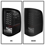 xTune Chevy Silverado 07-13 LED Tail Lights Black Smoke ALT-JH-CS07-LED-BKSM