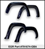 EGR 14+ Chev Silverado 5ft Bed Bolt-On Look Color Match Fender Flares - Set - Black